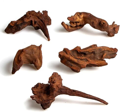 emours Small Aquarium Driftwood، 4–6"، فروع ملتوية طبيعية، منخفضة التانين، رائعة للروبيان/بيتا ونانو أكواسكابس، وأيضًا لمرابيات الزواحف (10) in Kuwait