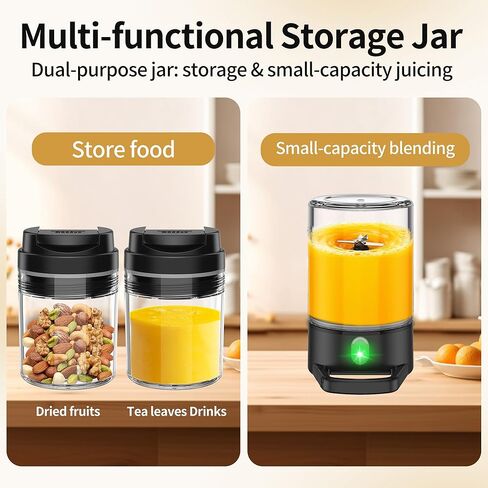 خلاط محمول للعصائر والمخفوقات، كوب معزول لاسلكيًا سعة 24 أونصة، حامل ليكوادورا صغير شخصي مع زجاجة من الفولاذ المقاوم للصدأ، خلاط سفر قابل لإعادة الشحن عبر USB-C، خالٍ من مادة BPA، للعصائر (أسود) in Kuwait