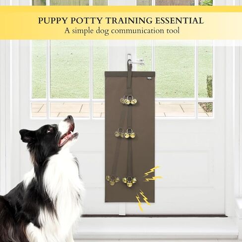 Anti-Scratch Dog Door Bell - Adjustable Puppy Potty Training Bells, Hanging Doorbell to Protect Doors & Trim in Saudi Arabia
