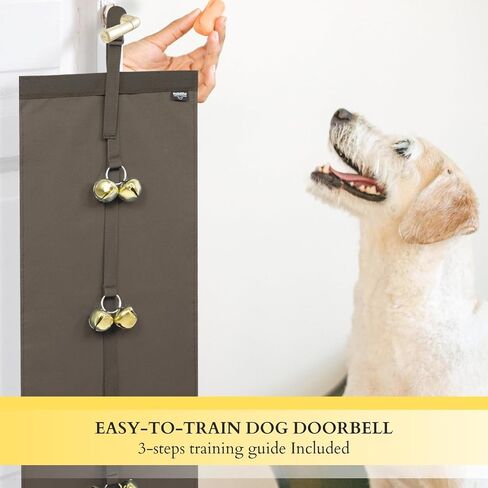 Anti-Scratch Dog Door Bell - Adjustable Puppy Potty Training Bells, Hanging Doorbell to Protect Doors & Trim in Saudi Arabia
