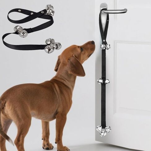 Pet Door Bell Strap with Metal Bells for Training and Communication with Dogs Adjustable and Easy to Use for Pet Behavior Signals in Saudi Arabia