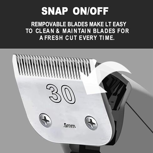 2 Pack 10 Dog Grooming Clipper Blade,Compatible with Andis, Wahl, Oster Dog Clippers,Size 1.5mm in Kuwait