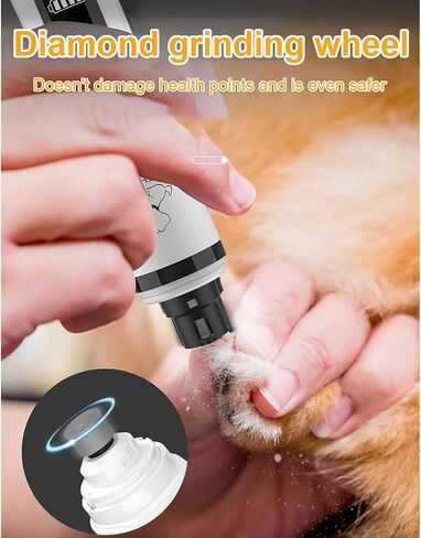 2026 Upgrade Silent Groom Pro Nail Grinder,Silent Groom Pro for Dogs,with LED Light & 3 Speeds,2000mAh Battery,Quick USB Charge (White) in Kuwait