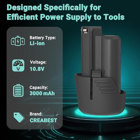 بطارية CREABEST 2 Pack 3.5Ah Ni-MH 14.4V متوافقة مع Bosch BAT038 BAT040 BAT041 BAT140 BAT159 13614 2607335275 2607335533 2607335534 2607335711 2607335465 2607335685 2607335678 2607335276 in Kuwait
