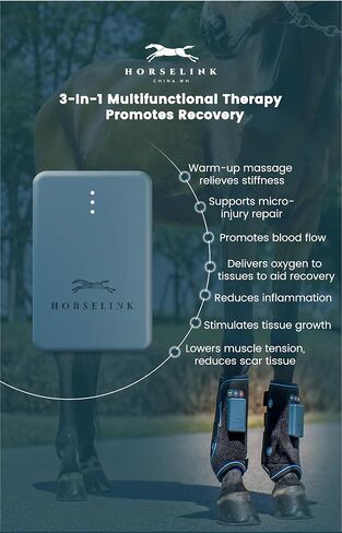 HORSELINK Multifunctional Compression Therapy Horse Boots,Compression Therapy Boots, Dynamic Compression & Vibration & PEMF Magnetic 3-in-1 Multifunctional Therapy Boots for Horses,Front, hind in Saudi Arabia