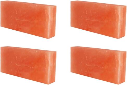Himalayan Salt Lick Block for Horses, Deer, Goats, Cattles & Cows Pack of 4 - Pink Salt Licks for Animals, Licking Salt Brick Packed with Minerals in Saudi Arabia