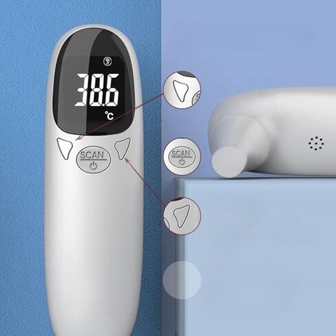 NonContact Animal Thermometers for Dogs Cats Fast Reading Rechargeable USB Charging Environment Temperature Monitor Portable Pet Thermometers for Cats Dogs in Saudi Arabia