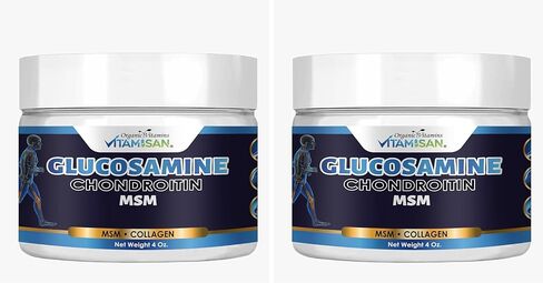 VITAMISAN Organic Vitamins Glucosamine & chondroitin Cream with MSM, Arnica & Collagen Relieve discomfort and Speed up Healing for Men & Women/Soothe Joint, Bone and Muscle Pain in Saudi Arabia