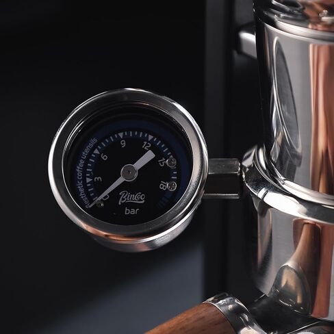 Bincoo Manual Espresso Maker Set - Hand Press Espresso Machine – 12Bar Pressure Profiling, Dual-Lever Manual Coffee Maker with Pre-Infusion, Portable for Custom Espresso Shots, Stainless Steel in Kuwait