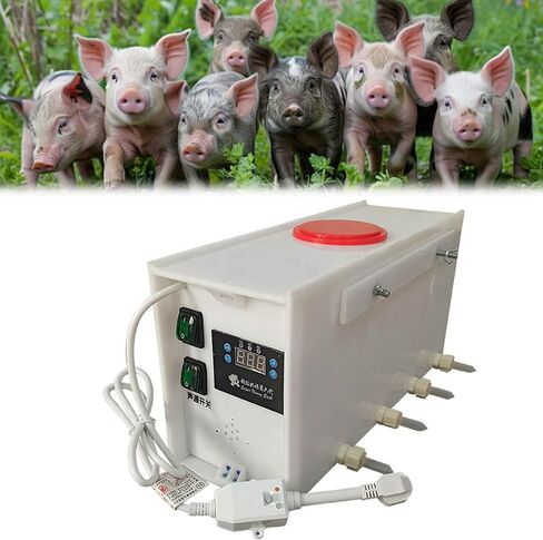 Pig Milk Feeder with Sound and Accurate Temperature Control,Piglet Constant Temperature Suckling Machine,Pig Drinking Milk Machine,Dual Switch Design,Automatic Mixing,for Raising Pi(Size:10 pacifiers) in Kuwait