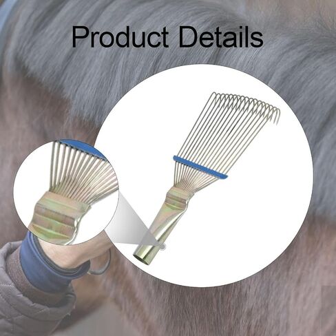 Horse Hair Grooming Comb Rake Livestock Brush for Cattle Cow Animal Cleaning Supplies Hair Remover- S in Saudi Arabia