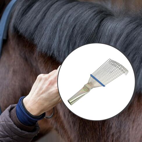 Horse Hair Grooming Comb Rake Livestock Brush for Cattle Cow Animal Cleaning Supplies Hair Remover- S in Saudi Arabia