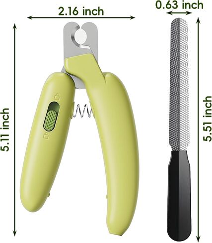 Dog Nail Clippers,Dog Nail Trimmers for Small Medium Dogs and Cats - Professional Grooming Tool with Safety Lock, Sharp Stainless Steel Blade Prevents Splitting，Includes Nail File (Purple-mini) in Saudi Arabia