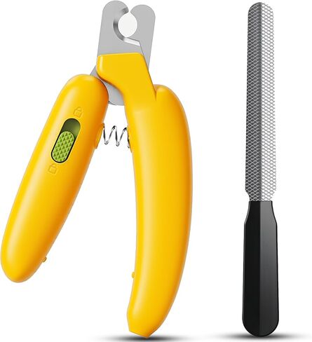 Dog Nail Clippers,Dog Nail Trimmers for Small Medium Dogs and Cats - Professional Grooming Tool with Safety Lock, Sharp Stainless Steel Blade Prevents Splitting，Includes Nail File (Purple-mini) in Saudi Arabia