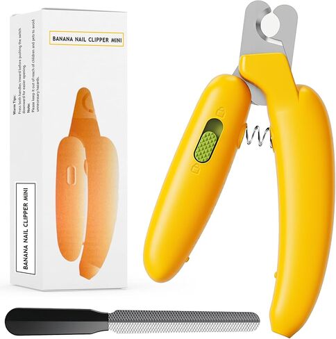 Dog Nail Clippers,Dog Nail Trimmers for Small Medium Dogs and Cats - Professional Grooming Tool with Safety Lock, Sharp Stainless Steel Blade Prevents Splitting，Includes Nail File (Purple-mini) in Saudi Arabia