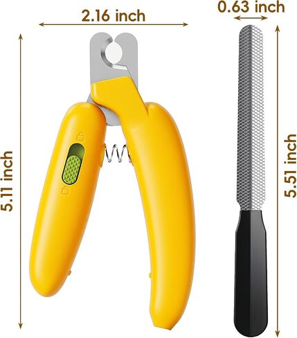 Dog Nail Clippers,Dog Nail Trimmers for Small Medium Dogs and Cats - Professional Grooming Tool with Safety Lock, Sharp Stainless Steel Blade Prevents Splitting，Includes Nail File (Purple-mini) in Saudi Arabia
