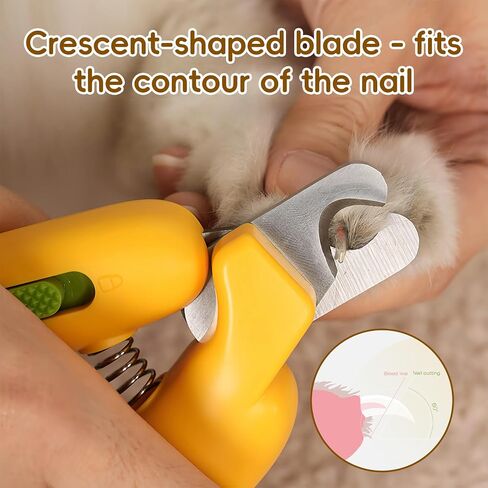 Dog Nail Clippers,Dog Nail Trimmers for Small Medium Dogs and Cats - Professional Grooming Tool with Safety Lock, Sharp Stainless Steel Blade Prevents Splitting，Includes Nail File (Purple-mini) in Saudi Arabia