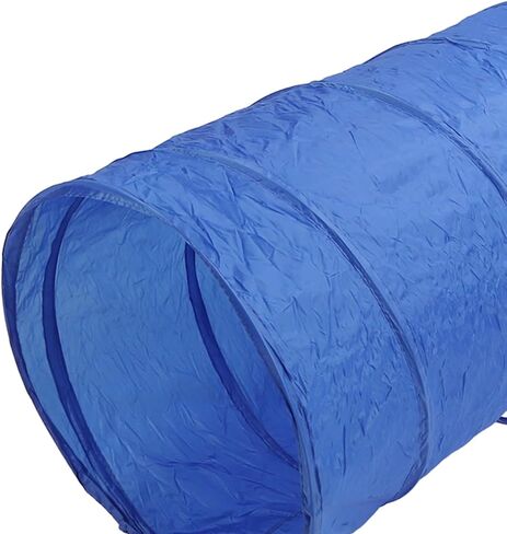 Generic Dog Agility Training Equipment 190t Polyester Fiber Collapsible Tunnel Jump Ring Poles Dog Obstacle Training Kit with Storage Bag for Yard Outdoor Tunnel, Jumping Hoop in Saudi Arabia