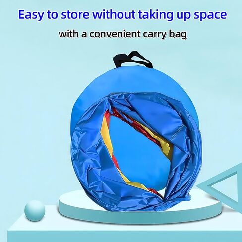 Dog Agility Tunnel for Small & Medium Dogs and Puppies – Durable Oxford Fabric, Pop-Up Exercise & Training Toy for Indoor Outdoor Play, Interactive Pet Tunnel with Storage Bag in Saudi Arabia