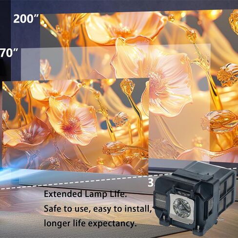 ELP-LP57 /V13H010L57 Replacement Projector Lamp Bulb with Housing for Epson EB-450Wi EB-440W EB-460, PowerLite 460 450W, BrightLink 455Wi 450Wi 455WI-T Projector Lamp in Kuwait