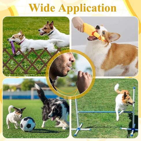 4 Pack Dog Whistle to Stop Barking Neighbors Dog with Lanyard Adjustable Ultrasonic Silent Dogs Recall Whistles(Black and White) in Saudi Arabia