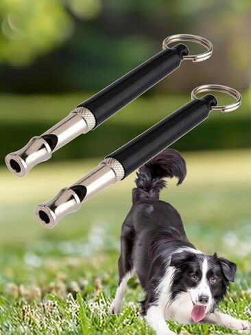 2-Pack Ultrasonic Dog Whistles, Adjustable Training Whistles with Lanyard, Pet Supplies for Training Your Pets in Saudi Arabia