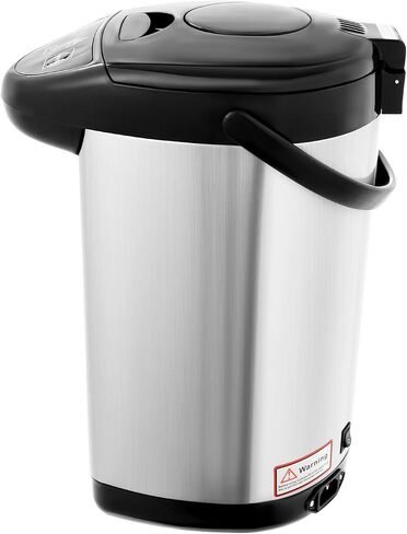 4L Electric Water Boiler Dispenser 750W, 20 Min Fast Boil, 24H Keep Warm, 3 Modes Button/Touch/Manual, with Anti-Dry Burn Protection, Water Level Window, 304 Stainless Steel (Grey) in Saudi Arabia