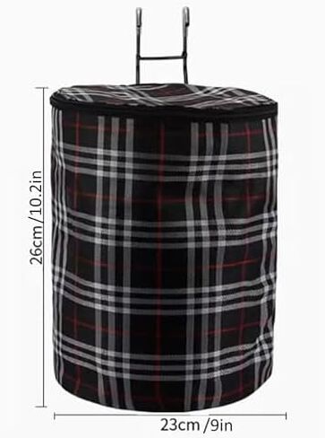 Multifunctional Dog Bag, Waterproof Canvas Pet Carrier, Folding Front Basket with Lid, Ideal for Skateboard & Electric Bike, 20kg Load Capacity, Black in Saudi Arabia