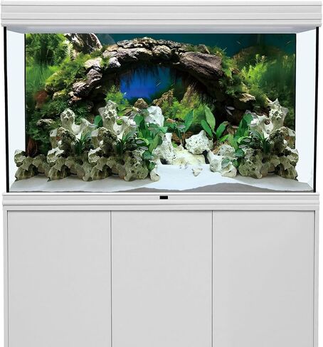 36x18 inches Arch Stone Aquarium Background River Bed & Lake Aquarium Polyester Backdrop Aquatic Plant Fish Tank Background in Saudi Arabia