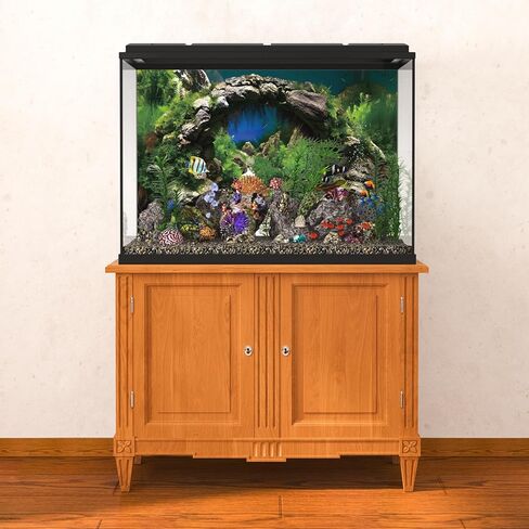 36x18 inches Arch Stone Aquarium Background River Bed & Lake Aquarium Polyester Backdrop Aquatic Plant Fish Tank Background in Saudi Arabia