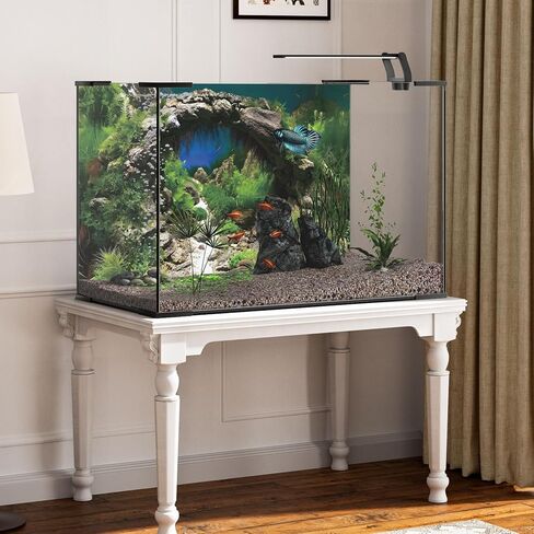 36x18 inches Arch Stone Aquarium Background River Bed & Lake Aquarium Polyester Backdrop Aquatic Plant Fish Tank Background in Saudi Arabia