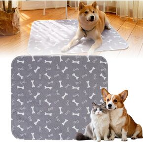 Puppy Pee Pads for Dogs, Washable Puppy Pad with Pheromones, Reusable Puppy Pads Washable for Dogs & Cats, Durable Leak-Proof & Anti-Slip Pet Training Pads for Home & Travel (Grey, M: 28" × 32") in Kuwait