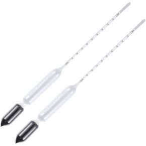 2Pcs Glass Hydrometer Density Float Meters for Aquarium Fish Tank Specific Gravity Pram Range Easy to Use with Premium Glass Material in Saudi Arabia