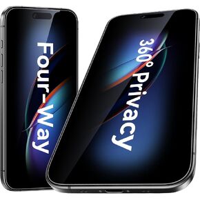 Esanik [حزمة 2 لـ iPhone 16 Pro Max 360 ° واقي شاشة الخصوص in Kuwait