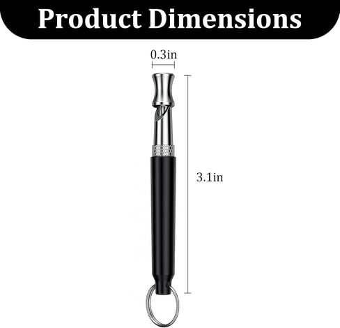 2PCS Dog Whistle Set – Black and White Training Whistles with Lanyards for Bark Control and Recall in Saudi Arabia