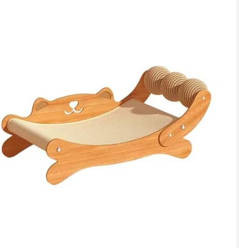 Sofá Grande de Madera maciza para Gatos, reclinable, con Forma de concubina Imperial, resistente al desgaste, sin migas, con garra de gato integrada, empaquetado en caja. in Kuwait