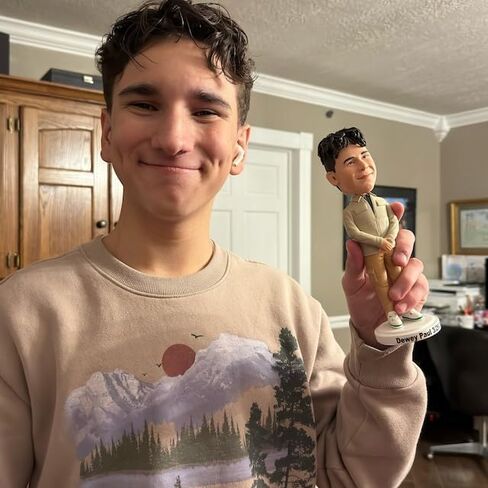 Bobblehead المخصصة، تخصيص كامل الجسم للاعبي البيسبول، دمى Bobblehead المصنوعة يدويًا، تماثيل مخصصة بناءً على الصور، أفضل هدية لشخص ما in Saudi Arabia