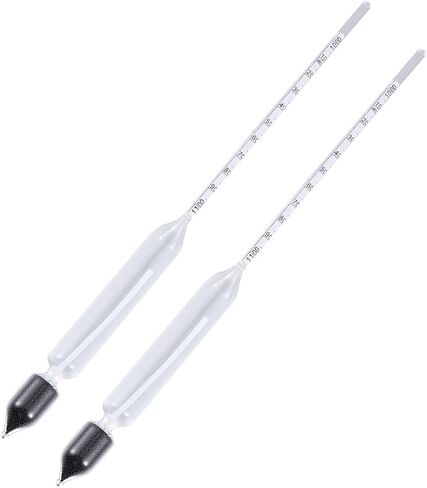TEHAUX 2Pcs Glass Hydrometer Float Specific Gravity Densitometer for Aquarium Fish Tank Water Testing with Automatic Temperature and Mineral Content Measurement in Saudi Arabia