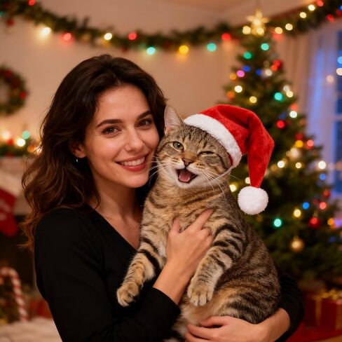 Dog Chrismas Santa Hat for Dog Hats Cat Christmas Outfit Pet Chrismas Costume in Saudi Arabia