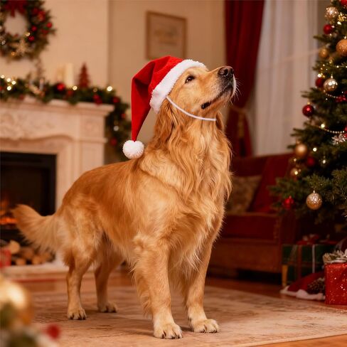 Dog Chrismas Santa Hat for Dog Hats Cat Christmas Outfit Pet Chrismas Costume in Saudi Arabia