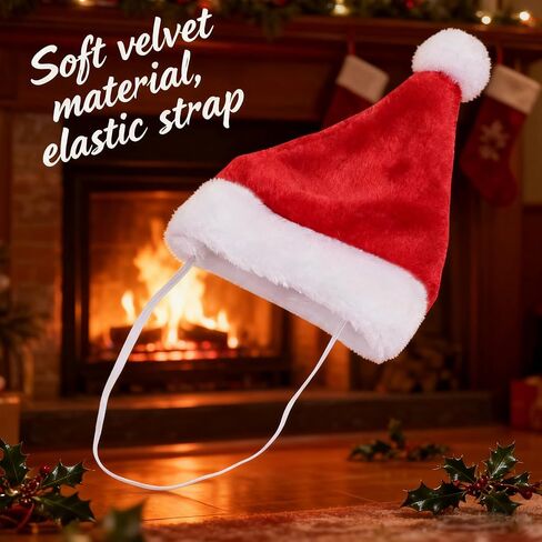 Dog Chrismas Santa Hat for Dog Hats Cat Christmas Outfit Pet Chrismas Costume in Saudi Arabia