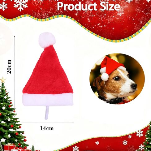 Dog Chrismas Santa Hat for Dog Hats Cat Christmas Outfit Pet Chrismas Costume in Saudi Arabia