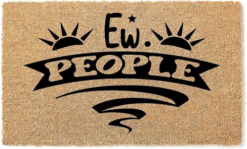 Doormat Ew. People | House Warming Gift Cute Home Doormats Best for Front Door Mat Housewarming stk3168 in Saudi Arabia