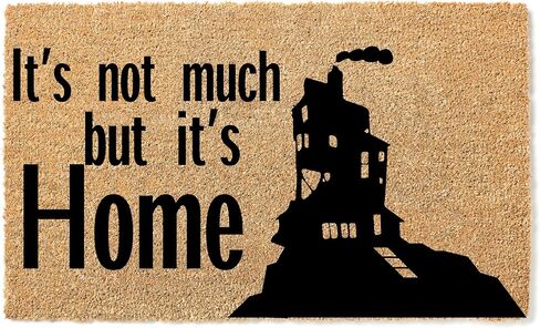 It's Not Much But It's Home Doormat, Premium Quality, Thick 100% Coconut Coir, Durable Front Door Mat, Made in The USA, Charming Entryway Rug STK 1431 in Saudi Arabia