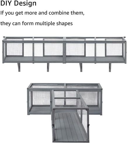 beeNbkks Cat Catio, Window Box Enclosure for Indoor Cats, Wooden Window Perch House, Expandable for Multi Kittens, Secure Comfortable Outdoor Haven for Pets, All Weather Use, Nature Friendly Design in Saudi Arabia