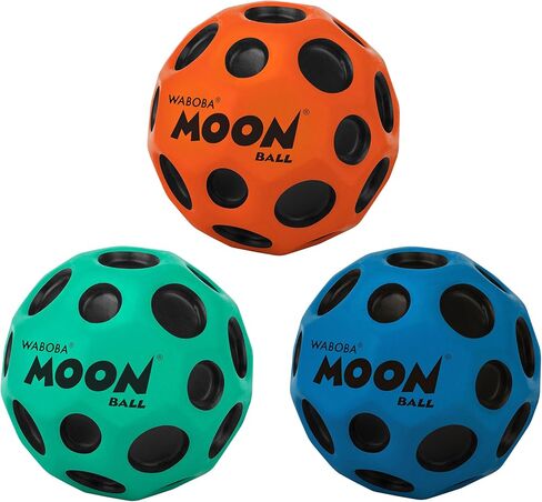 Waboba The Original Moon Ball 3 Pack - Super Bouncy Wall Balls for Kids and Teens - Outdoor Sports Toy Gift - Orange, Teal, & Cobalt in Saudi Arabia