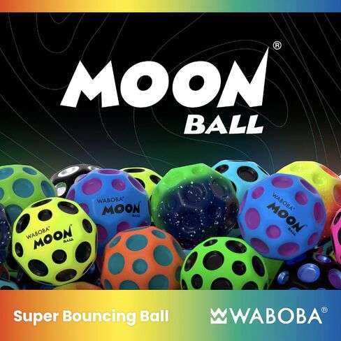 Waboba The Original Moon Ball 3 Pack - Super Bouncy Wall Balls for Kids and Teens - Outdoor Sports Toy Gift - Orange, Teal, & Cobalt in Saudi Arabia