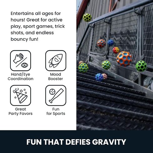 Waboba The Original Moon Ball 3 Pack - Super Bouncy Wall Balls for Kids and Teens - Outdoor Sports Toy Gift - Orange, Teal, & Cobalt in Saudi Arabia