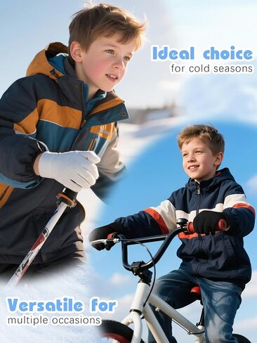 Cooraby 9 Pairs Kids Anti-skid Magic Gloves Winter Warm Stretchy Knit Gloves for Boys or Girls in Saudi Arabia