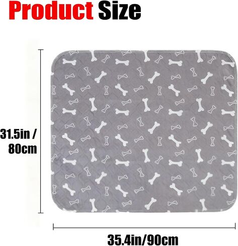 Puppy Pads with Pheromones, Reusable Puppy Pads Washable for Dogs & Cats - Leak & Odor Proof, Non-Slip Base, Easy to Clean & Reusable (M: 27.6" × 31.5") in Saudi Arabia
